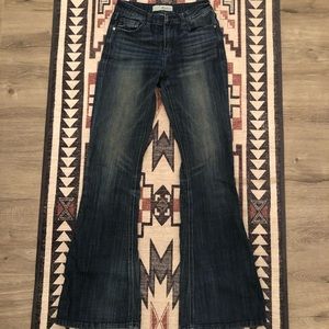 Dark wash mid rise KanCan flare jeans